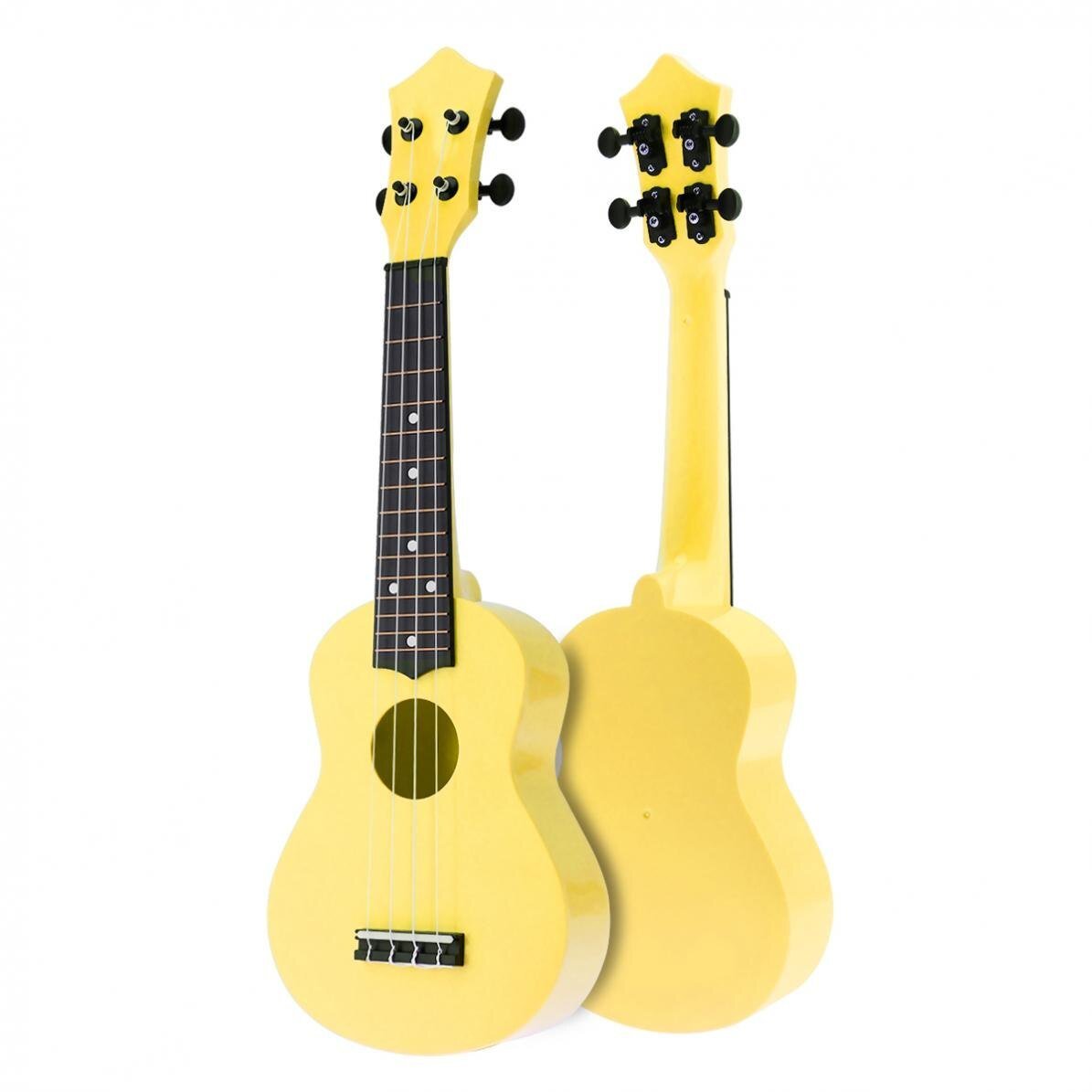 4 Strings 21 Inch Soprano Acoustic Ukulele Colorful Uke Hawaii Guitar Guitarra Musica Instrument for Kids and Music Beginner - AKLOT