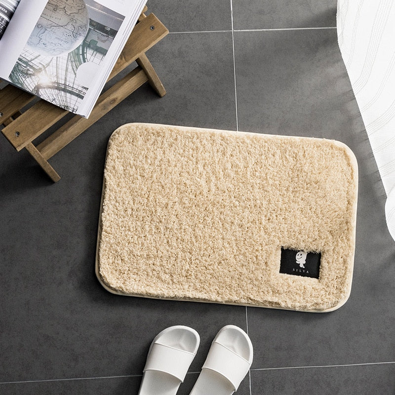 High-hair bathroom toilet door absorbent floor mat carpet bedroom non-slip foot pad bath rug bathroom mat kitchen mat