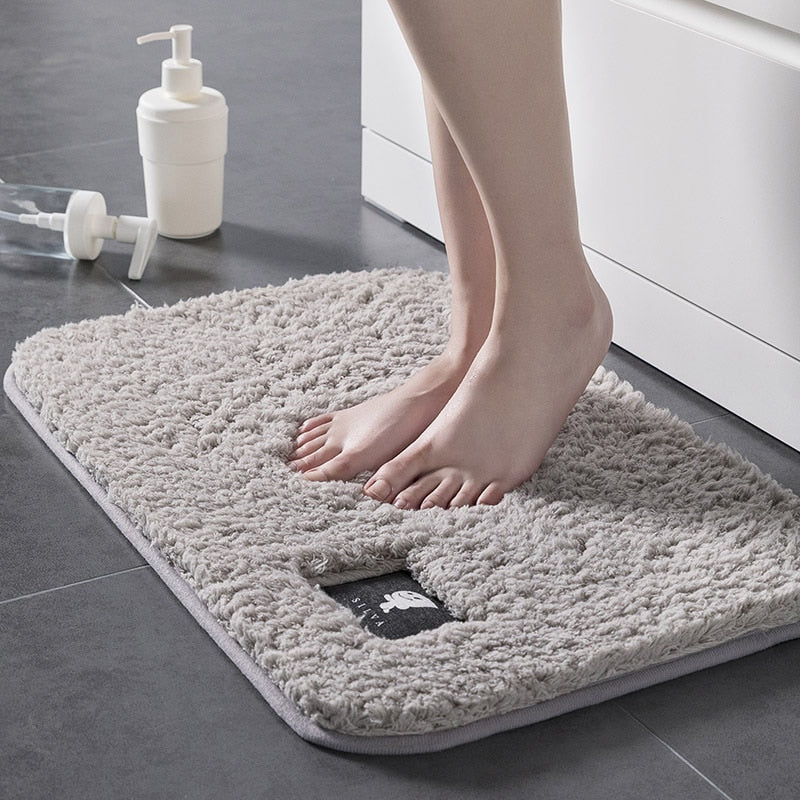High-hair bathroom toilet door absorbent floor mat carpet bedroom non-slip foot pad bath rug bathroom mat kitchen mat