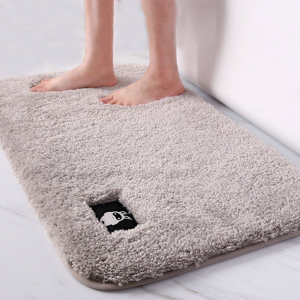 High-hair bathroom toilet door absorbent floor mat carpet bedroom non-slip foot pad bath rug bathroom mat kitchen mat