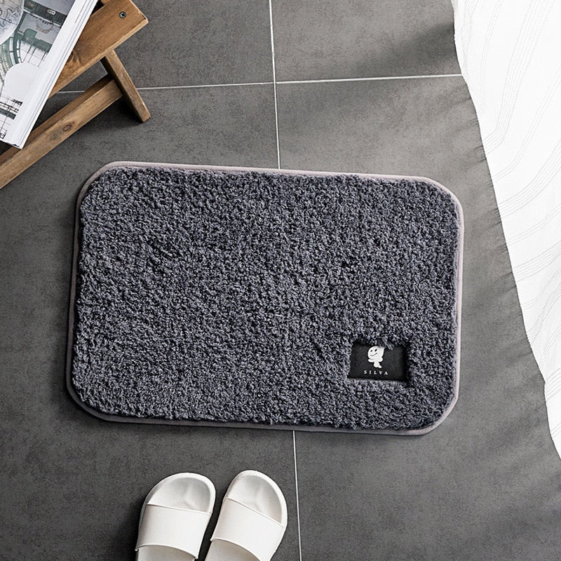 High-hair bathroom toilet door absorbent floor mat carpet bedroom non-slip foot pad bath rug bathroom mat kitchen mat