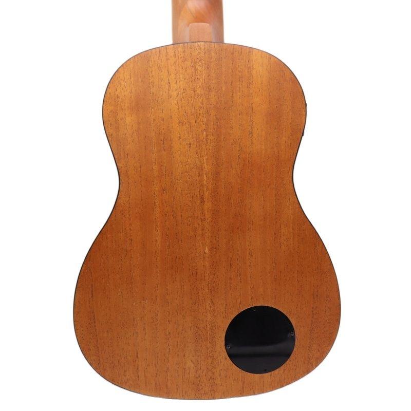 Electric ukulele guitar 30 inch matte finish 4 string children mini guitar uk bass guitar natural color full okoume wood body - AKLOT