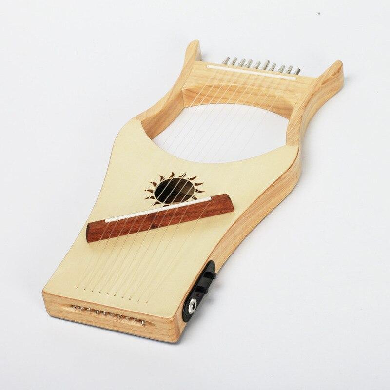 Music Lyre Set Harp Instrument Kit Small Lyre Harp 19 String Solid Wood Wooden String Music Arpa De Lira Home Decor HX50SQ - AKLOT